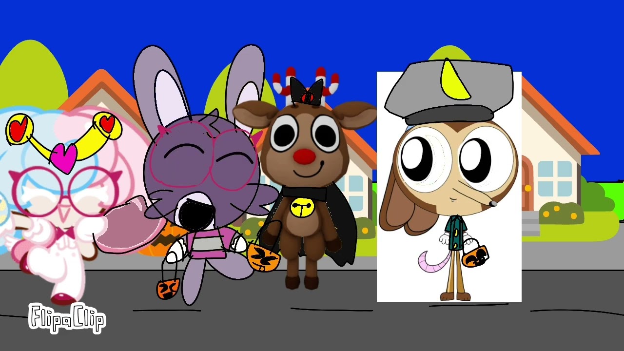 Trick or treat Werner werman and friends Happy Halloween 