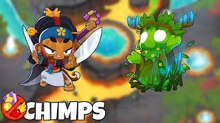 New BTD6 Map Sulphur Springs Chimps Tutorial (The EASIEST Strategy!) @btdchantity