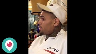 Chris Brown Live Periscope Broadcast At Versace Mansion 01312016