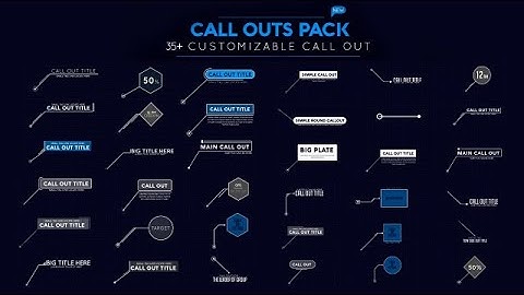 Call Out Pack Motion Graphics Templates