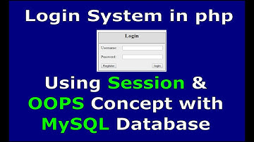 Login logout system with session in php (oops and database)