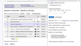 How to Copy Assignments into a MyOpenMath Course and Edit Net Worth
