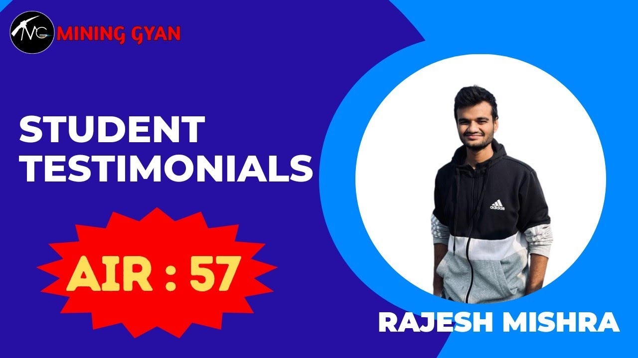 RAJESH MISHRA/AIR 57 GATE MN 2023 & AIR 41 GATE MN 2021/Students testimony