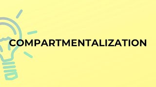 What is the meaning of the word COMPARTMENTALIZATION