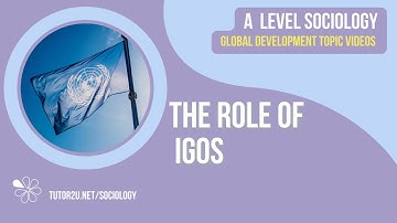 The Role of IGOs | Global Development | A Level Sociology