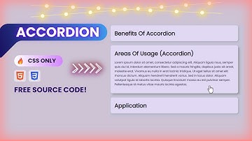 How To Make Accordion Using HTML and CSS Only