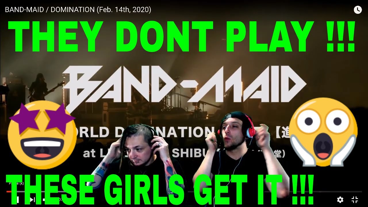 BAND-MAID / DOMINATION (Feb. 14th, 2020) | REACTION | METTAL MAFFIA