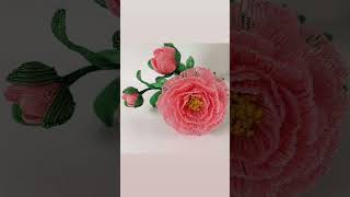 peony flower arrangement french beaded flowers french beaded flower stem