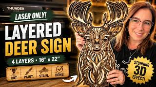 I Turned Ordinary Wood Into This Stunning Deer Wall Art