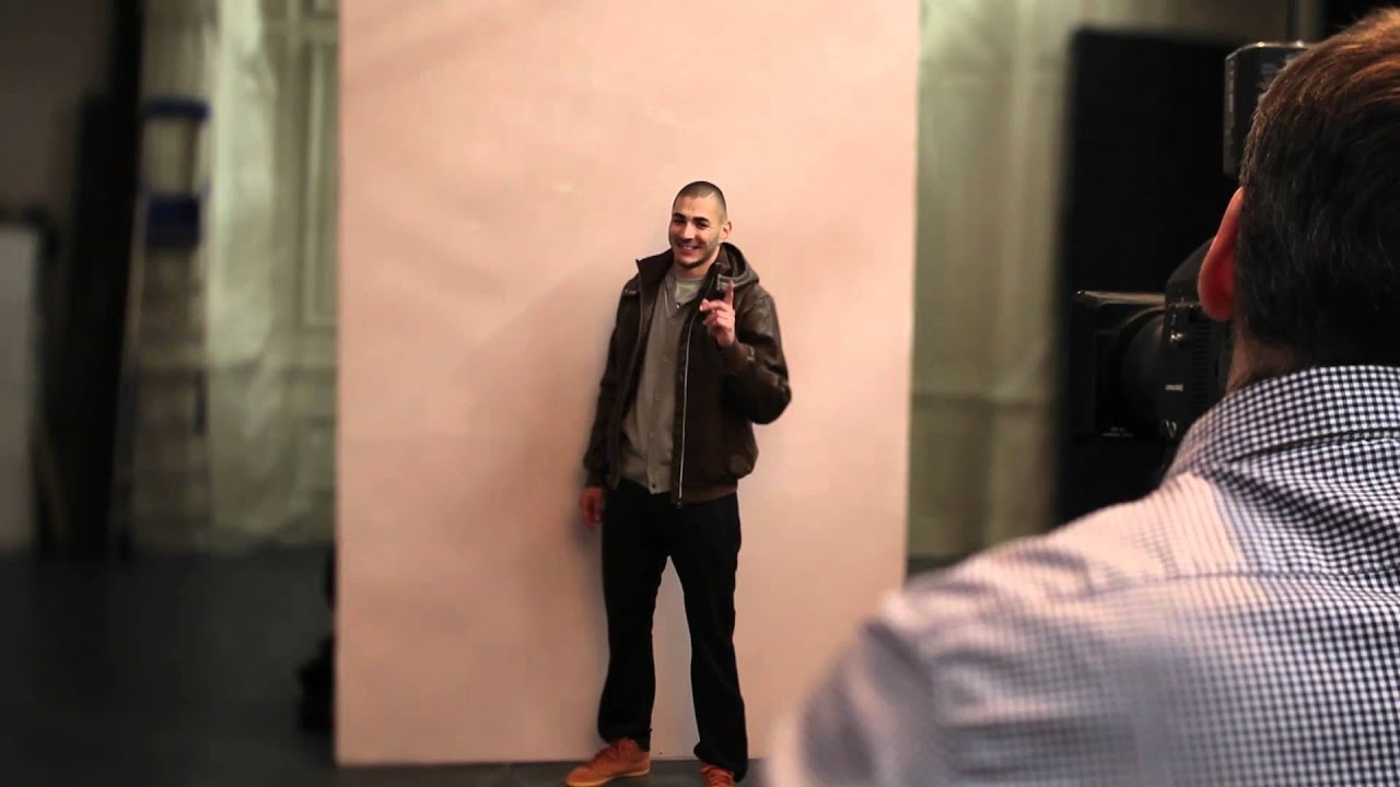 Making Of du shooting photo Benzema et Adidas par Studio Preview