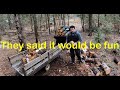 Polaris Sportsman Hauling Wood/ ATV Firewood Gathering: the "not so fun" part
