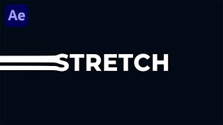Stretched Text - After Effects Tutorial | No plugin