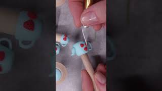 Miniature Strawberry Set🍓#polymerclay #miniature #fimo #dollhouse #diy