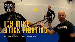 Teaching Icy Mike to Kali Stick Fight | Using what you know & adapting to weaponry | Lameco Eskrima screenshot 2