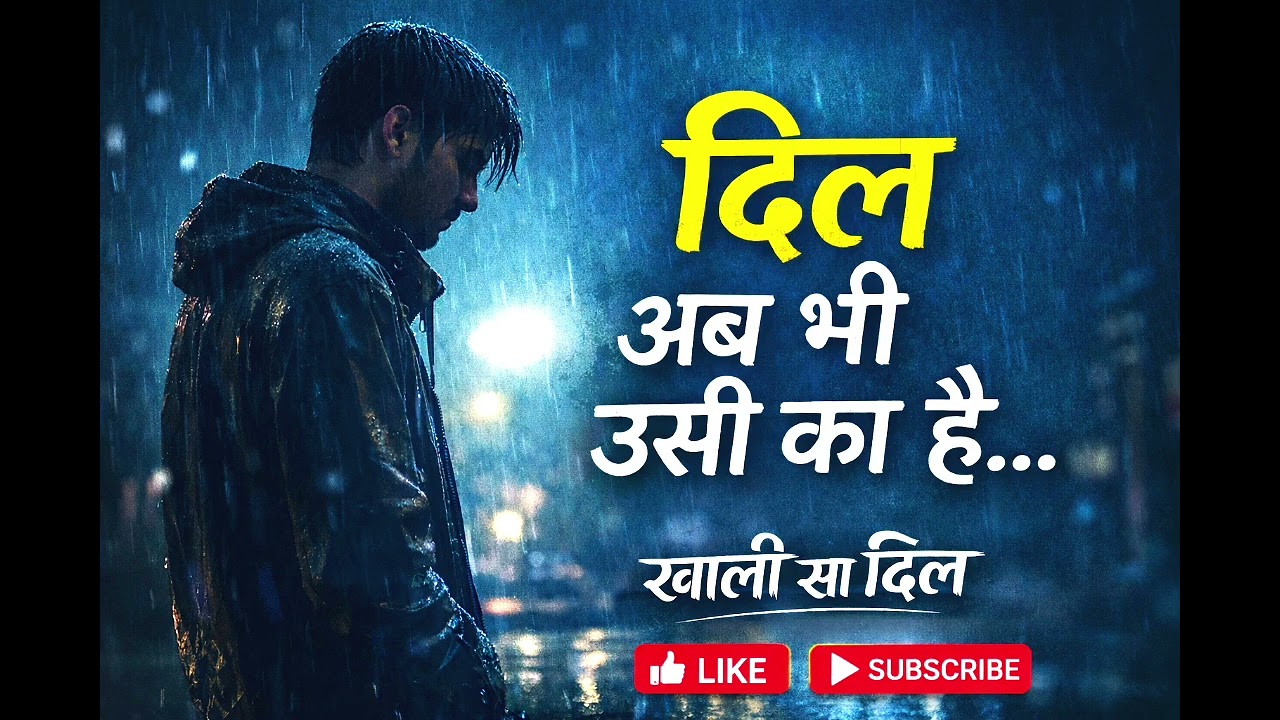 खाली सा दिल – Heart Touching Sad Song 2026 | Emotional Hindi  | Sad Hindi Song 2026 | 