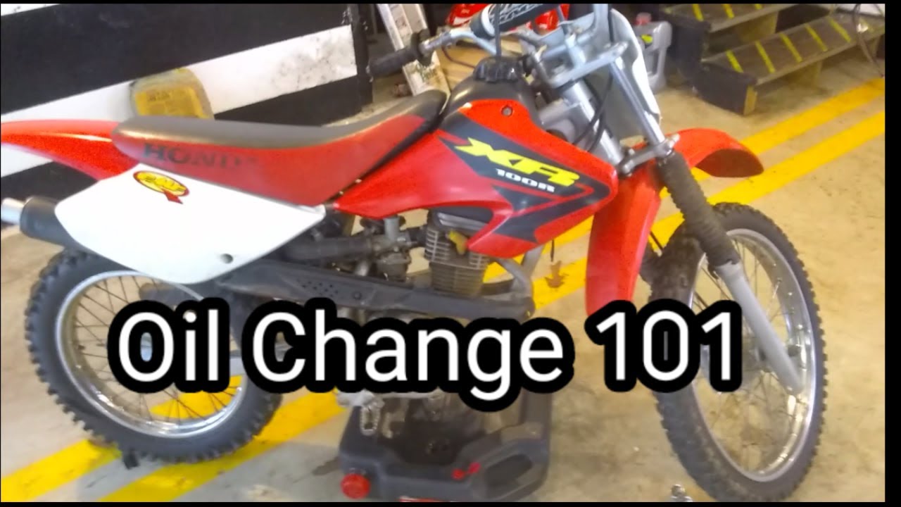 How To Change Oil Honda Dirt Bike Xr100  Xr70