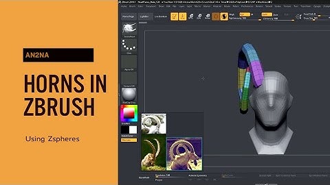 Zbrush Horns Insert mesh brush 01