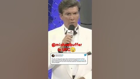 The time when #MichaelBuffer ring anNouncer in #UFC