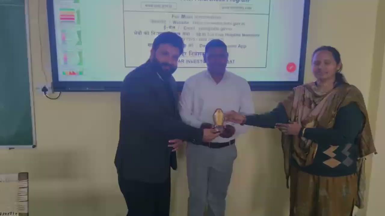 Seminar on financial literacy Giti bahadurgarh 