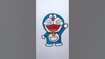 How To Draw Doraemon/Easy kids Drawing Tutorial #short #drawing #ytstudio #doraemon #cartoon