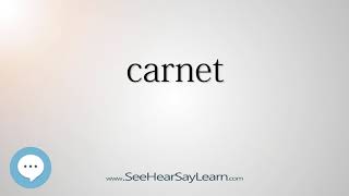 carnet - Smart & Obscure English Words Defined 🗣🔊