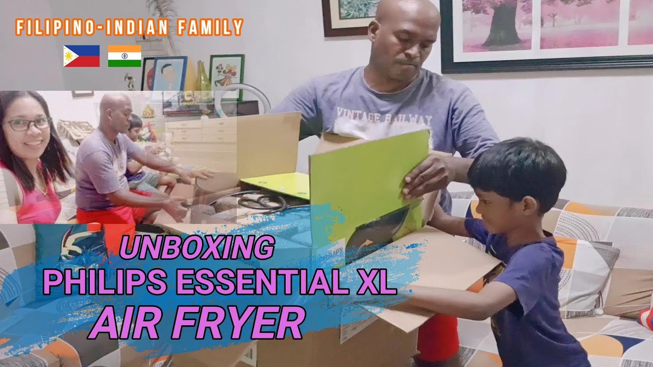 UNBOXING OUR NEW PHILIPS ESSENTIAL XL  AIR FRYER | PINAY LIFE IN INDIA / Irene Marxraj