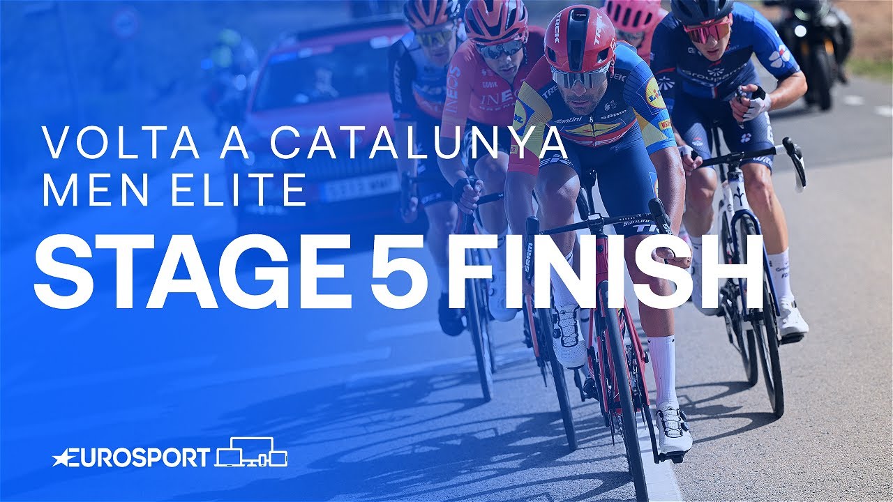 Uphill sprint in Viladecans 🚴‍♂️💨 | Stage 5 Finish Volta a Catalunya 2024 | Eurosport Cycling