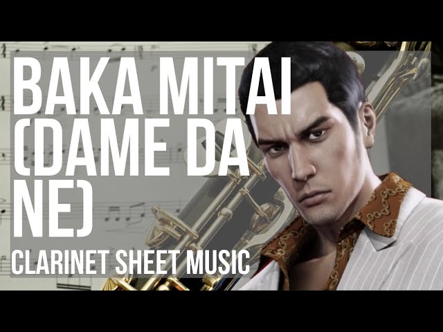 Baka mitai – Yakuza OST Sheet music for Guitar (Solo)