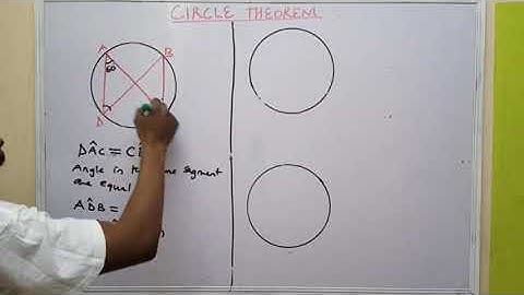 Angles in the sames segment are equal.