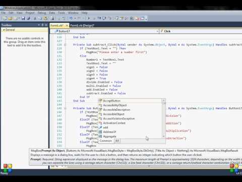 VB 2010 Express 18th Tutorial Part 2