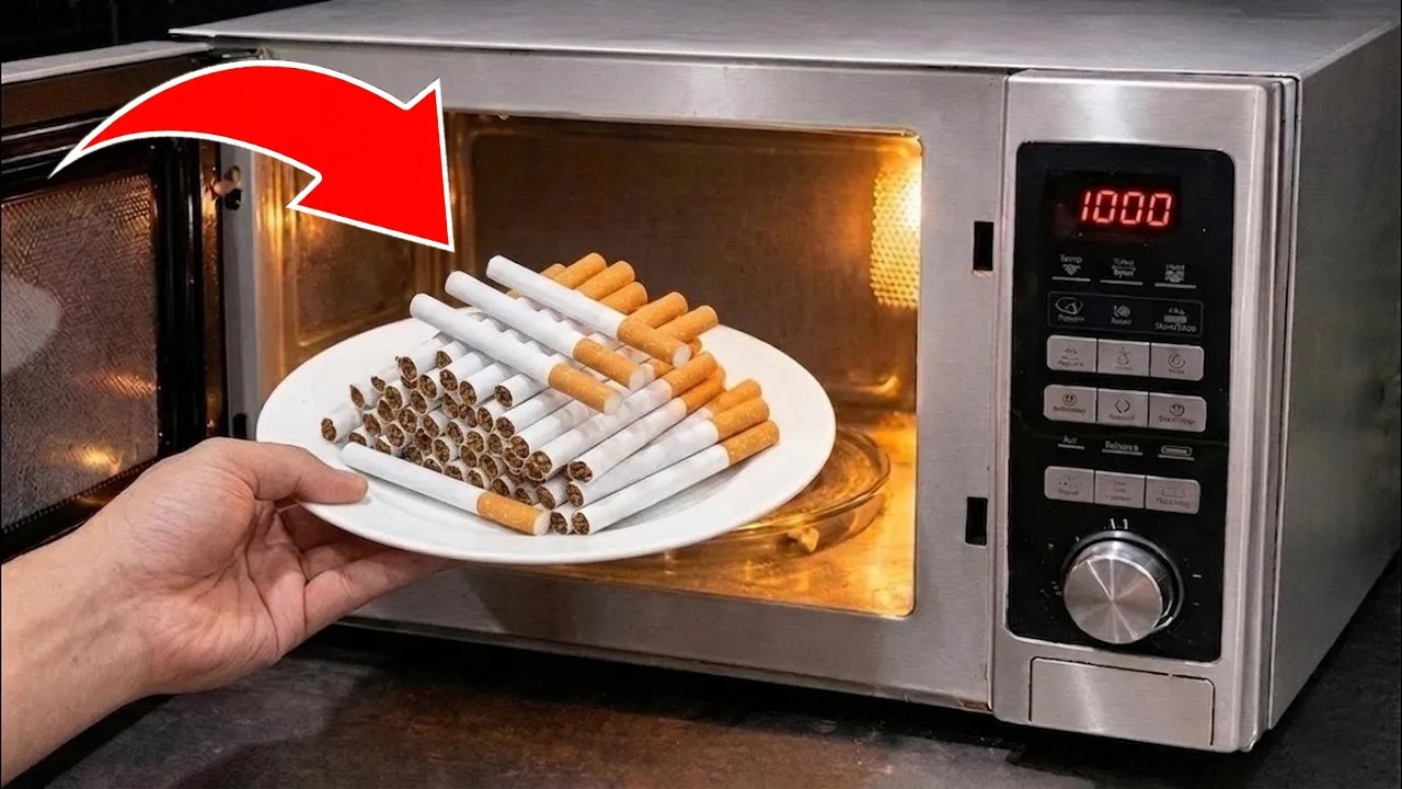 Put cigarettes in the microwave and you'll be amazed! 😱 Half the world  doesn't know this secret!