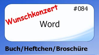 Word Wunschkonzert #084 Buch/Heftchen erstellen [deutsch] HD