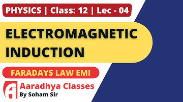 faradays law of electro magnetic induction CLASS12 PHYSICS CHAP6 LEC4 SOHAMSIR AARADHYACLASSES EMED