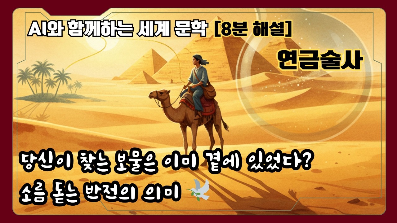 [8분 해설] 연금술사 - 당신이 찾는 보물은 이미 곁에 있었다? 소름 돋는 반전의 의미 🕊️