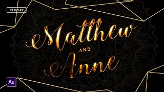 My Process on Creating Gold Text in After Effects | After Effects Speed Art screenshot 2
