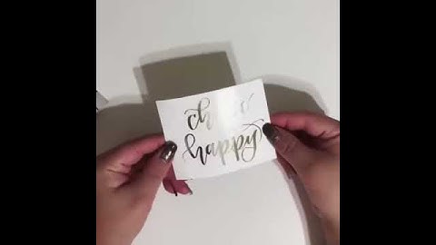 Applying Vinyl using transfer tape