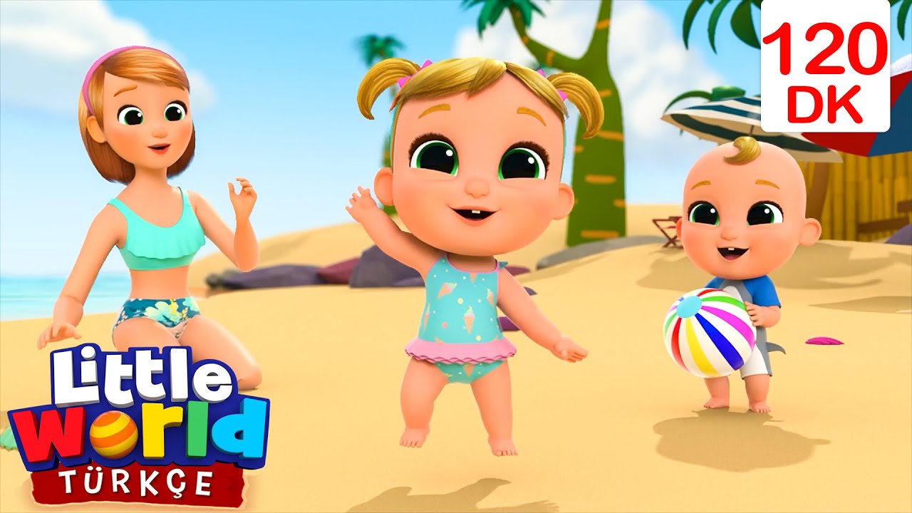 Ailecek Plaja Gidiyoruz 🏖️ Eğlenceli ve Öğretici Çocuk Şarkıları | Little World Türkçe
