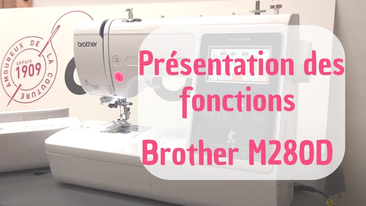Présentation des fonctions de couture de la machine à coudre et broder