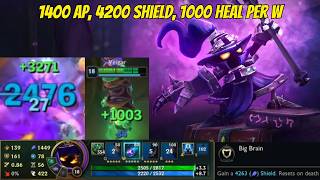 1400 AP Made My W HEAL 1,000+ HP PER CHAMPION HIT | ARAM Mayhem screenshot 3