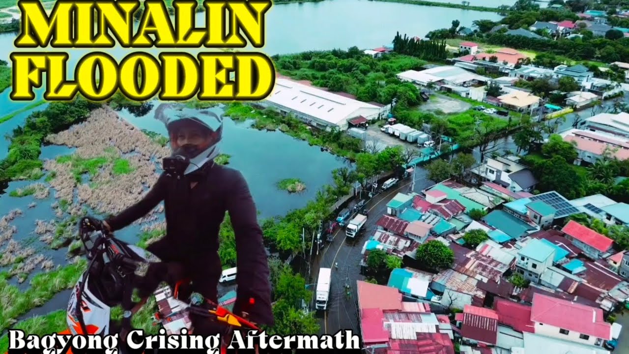 Minalin After Typhoon Crising |  Flooded Roads | Sunset Park