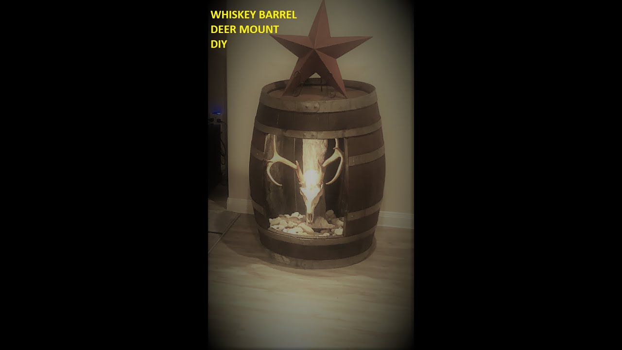 Whiskey barrel deer mount DIY YouTube