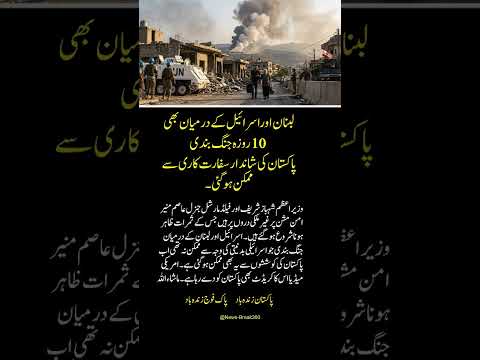 Breaking News | لبنان اوراسرائیل کے درمیان جنگ بندی | News Update #breakingnews #israellebanonwar