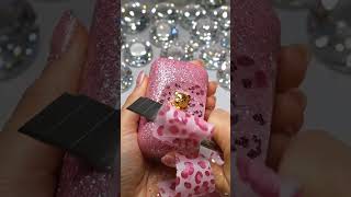 💕Pink Leopard Soap Slice 😍 So Satisfying! 🐆✨ #ASMR #asmrshorts #oddlysatisfying #soapcutting