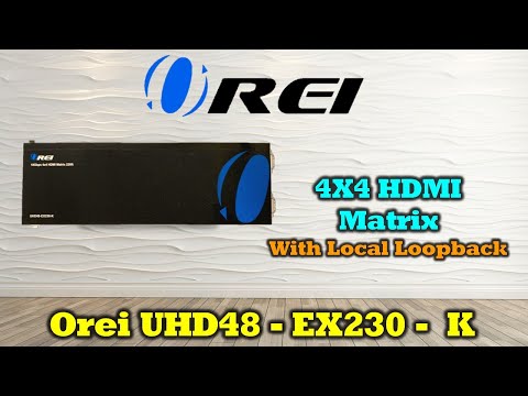 Commutatore matrice HDMI 4x4 su Cat5e/Cat6 Extender UHD48-EX230-K