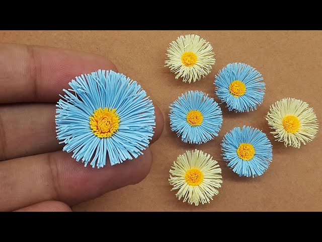 DIY Mini Paper Flowers 🌸 How to Make a Tiny Flower Out of Paper