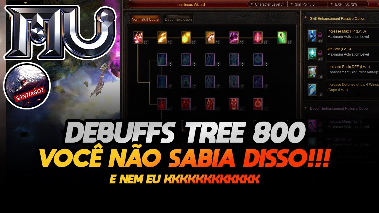 😱 EXPLICANDO DEBUFFS DA TREE 800, VOCÊ ESTÁ USANDO ERRADO!! | GLOBAL MU ONLINE