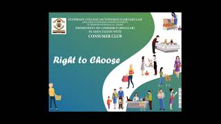 Consumer Rights - Right to Choose