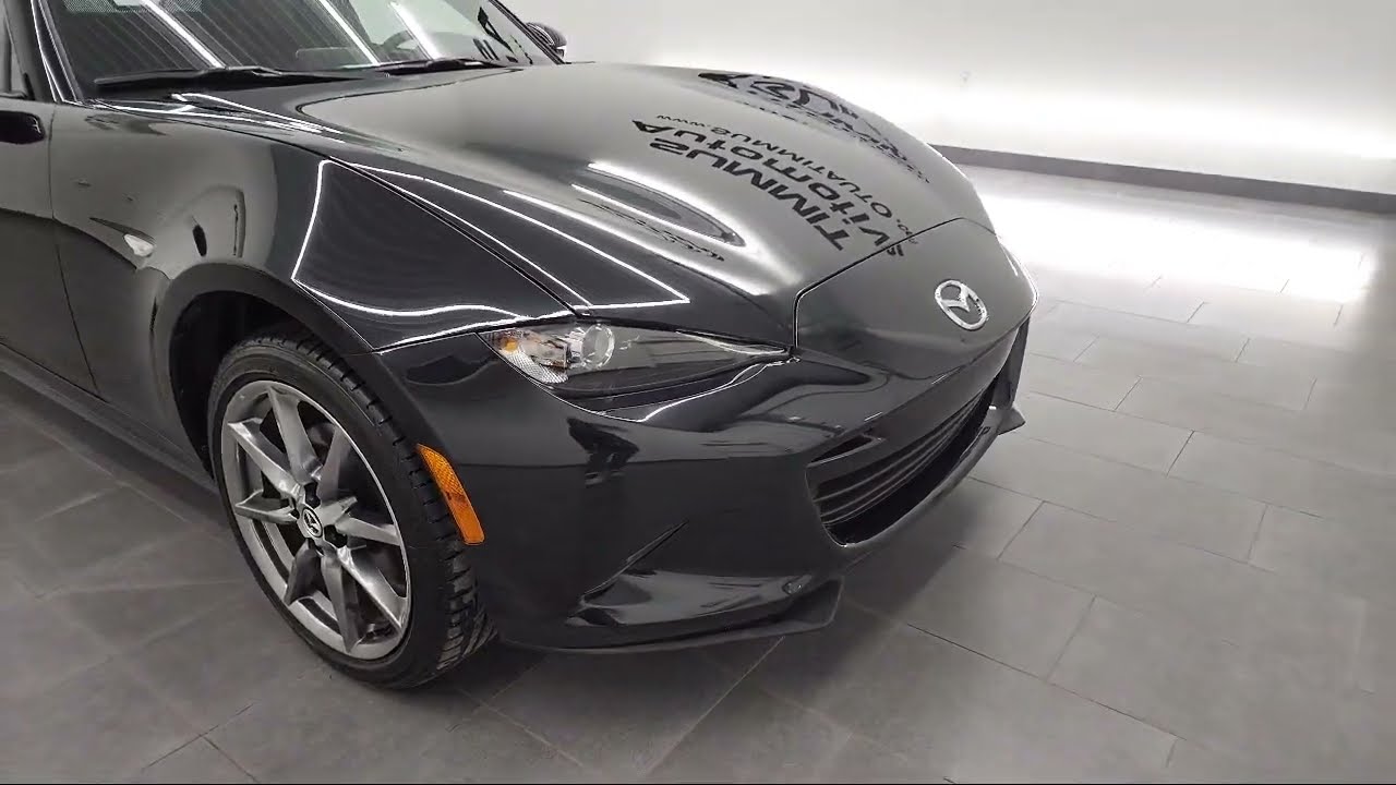 2016 Mazda MX-5 Miata Grand Touring Jet Black Mica Used. walk