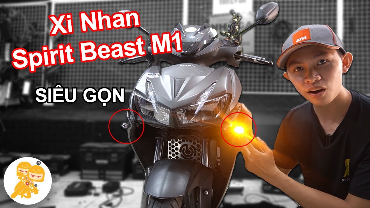 Hướng Dẫn Lắp Đặt Xi Nhan Spirit Beast M1 Siêu Nhỏ Gon Cho Xe Honda Winner X  - Xe Ôm Shop - Youtube
