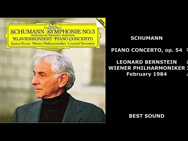 Schumann - Concerto pour vcelle et orch : L.Rose / Orch Philh New York / L.Bernstein